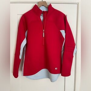 Nike Sphere Thermal Pullover in Light Blue and Red